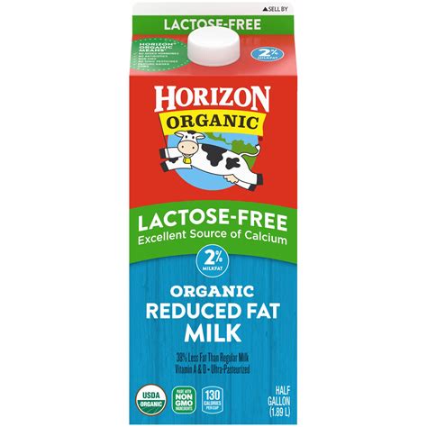 Horizon Organic Lactose Free 2 Reduced Fat Milk Shop Milk At H E B