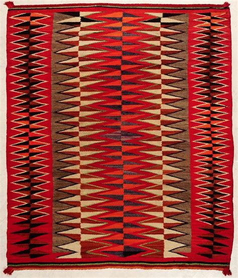 63 A Dazzling Diamond Covered Transitional Navajo Weaving