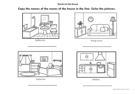 Rooms Of The House English Esl Worksheets For Distance Learning And