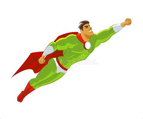 Superhero Flying Stock Vector Illustration Of Macho 34647944
