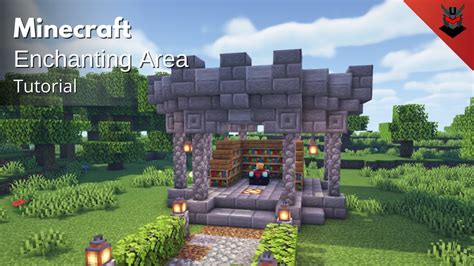Minecraft How To Build An Enchanting Area Enchanting Room Tutorial