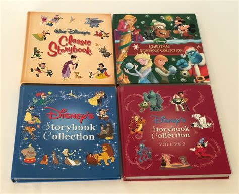 disney storybook collection book set multiple stories in each lot of 4 books ebay