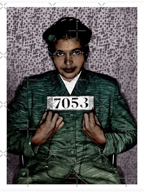 Póster Rosa Parks Colorized Pop Art Mugshot De Smolbutdedly Redbubble