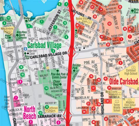 Carlsbad Map Full San Diego County Ca Otto Maps