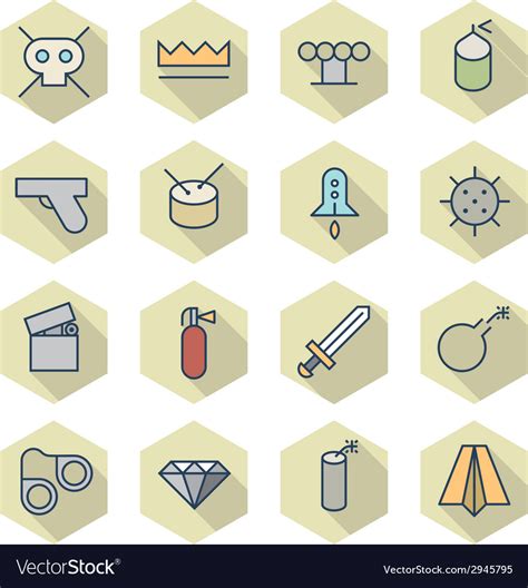 Thin Line Icons For Miscellaneous Items Royalty Free Vector