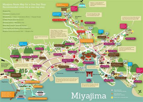 Miyajima Sightseeing Map Ontheworldmap Com
