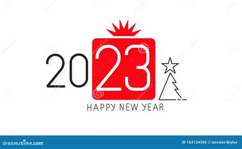 Happy New Year 2023 Designvector Illustration Brochure Design Template
