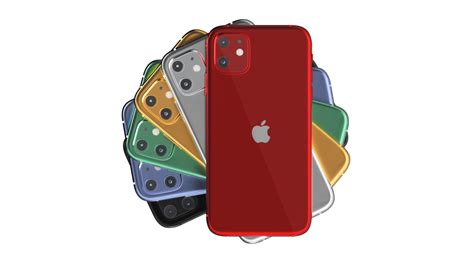 All Colour Apple Iphone 11 3d Model Max Fbx