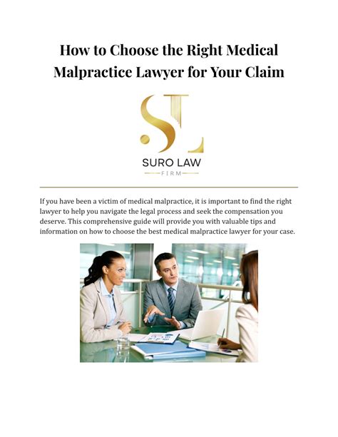 Ppt How To Choose The Right Medical Malpractice Lawyer For Your Claim