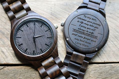 Best gifts from dad to son. Engraved Wood Watch, Wooden Watch, To My Son Watch, Gifts ...