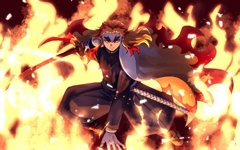 3840x2400 Resolution Kyojuro Rengoku From Demon Slayer Uhd 4k 3840x2400