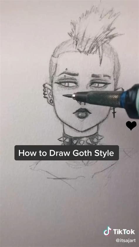 How To Draw Goth Style Drawings Cool Art Drawings Drawing Techniques