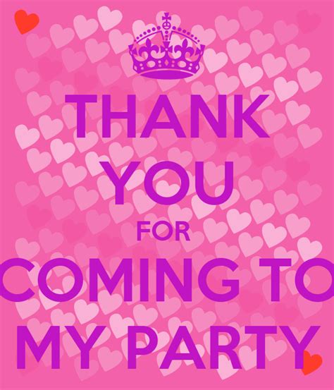 Thank You For Coming To My Party Poster Silvia And Eric And Destiny