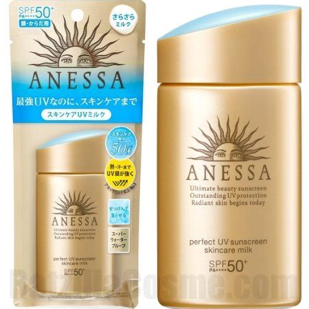 Anessa perfect uv sunscreen mild milk spf50+ pa++++ 60ml for sensitive skin f/s. ANESSA Perfect UV Sunscreen Skincare Milk (2020 Formula ...