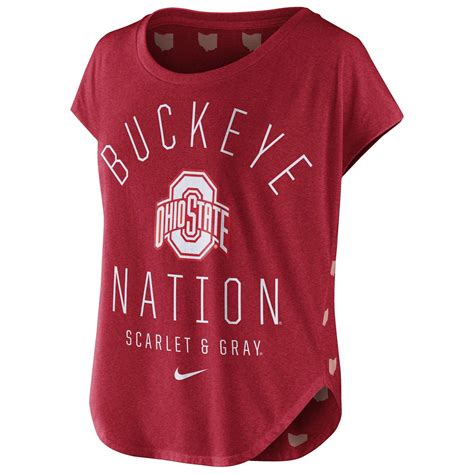 Ohio State Buckeyes Nike Womens Game Day Signal Tri Blend T Shirt