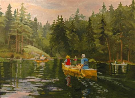 Adirondack Water Trail Painting By Karen Lipeika Fine Art America