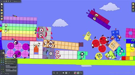 Numberblocks Battle 79 In Algodoo Youtube