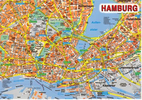 News Tourism World Hamburg Stadt Karte Bilder