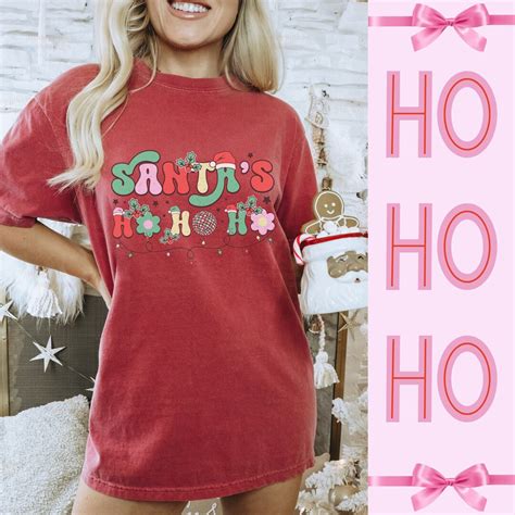 Santas Ho Ho Hos Christmas Shirt Cute Christmas Shirt Etsy