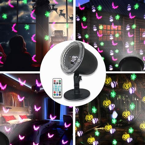 75w 4 Led Halloween Projection Stage Light Outdoor Remote Control