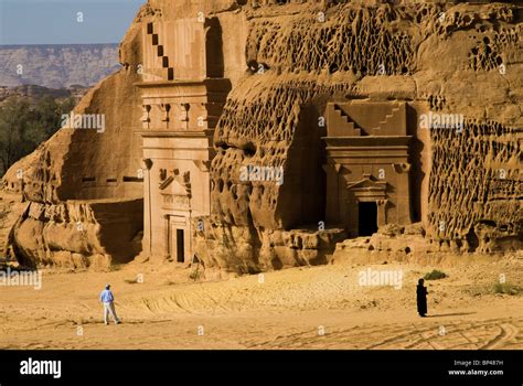 Saudi Arabia Site Of Madain Saleh Ancient Hegra Tombs Of Nabatean