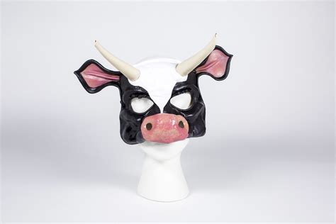 Leather Cow Mask