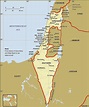 Map of Israel regions: political and state map of Israel