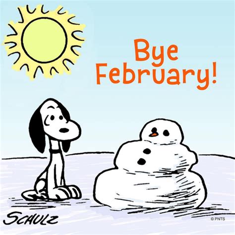 Bye February Peanuts Movie Peanuts Cartoon Peanuts Characters