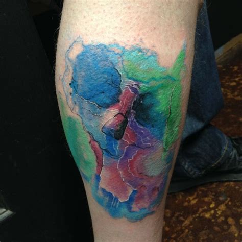 Watercolor Tattoo Watercolor Tattoo Abstract Skull And Duality