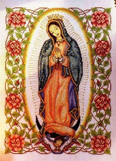 Punto Cruz Gratis Virgen De Guadalupe Imagui