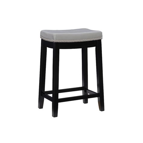 Linon Home Décor Products Claridge Gray Counter Stool The Home Depot