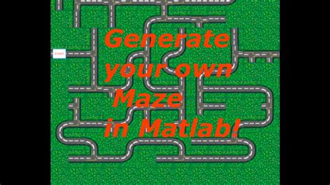 Howto Generate Your Own Maze In Matlab In Action Youtube