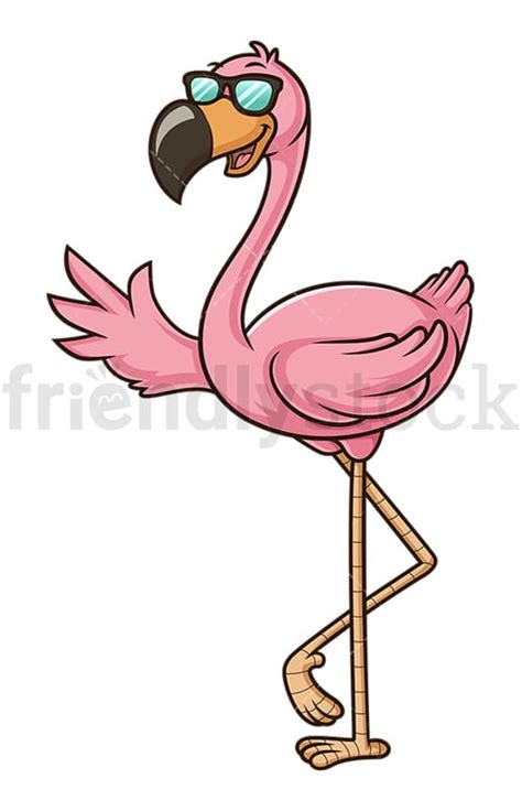 Drunk Cartoon Flamingo Stock Illustration Download Image Now Clip