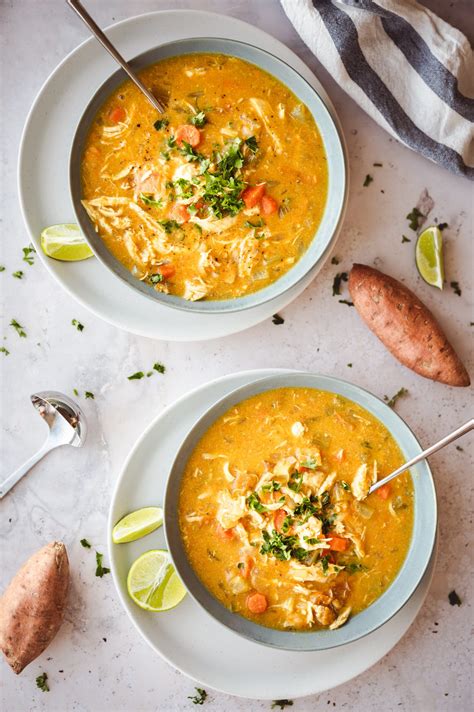 Sweet Potato And Chicken Coconut Curry Soup Instant Pot Fullheart