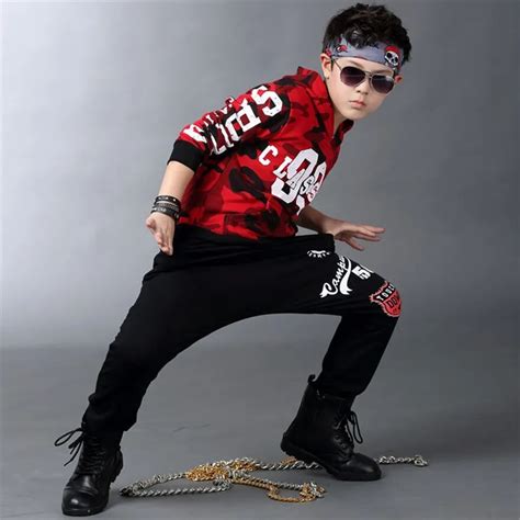 Buy Boys Hip Hop Outfit Kids Streetwear Dance Costume