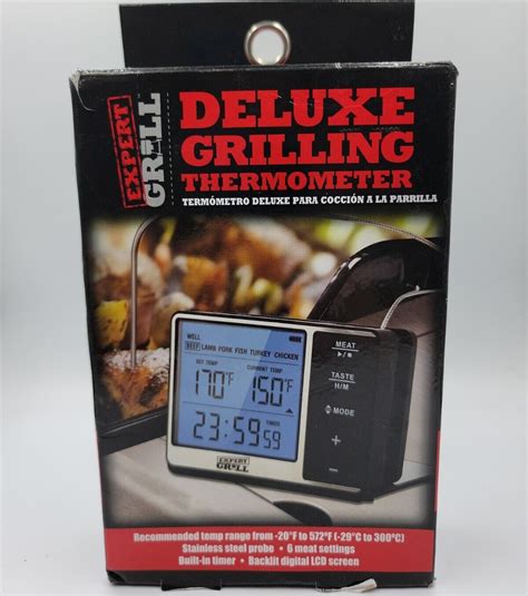 Expert Grill Deluxe Digital Grilling Thermometer 4895175701625 Ebay