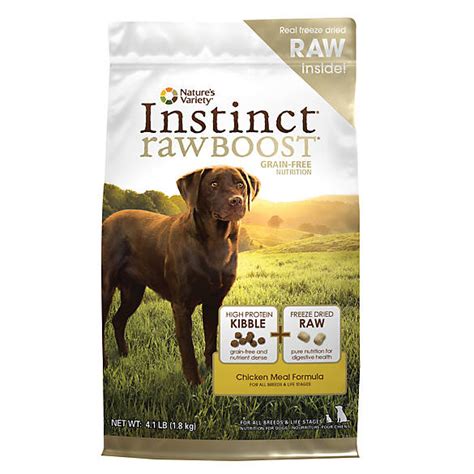 By dehydrating, air drying or flash freezing, vitamins, nutrients, enzymes and minerals remain completely intact while moisture is removed for shelf stability. Nature's Variety® Instinct® Raw Boost Dog Food - Natural ...