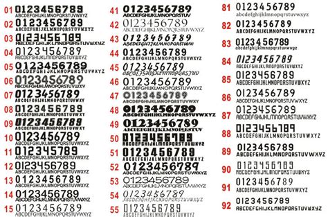 14 Cool Number Fonts And Styles Images Different Types Of Number