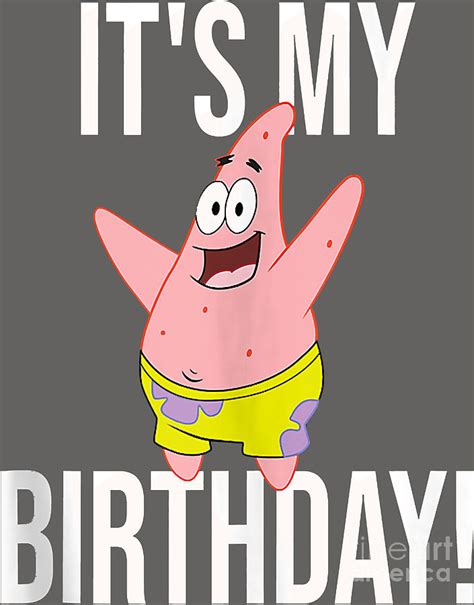 Mademark X Spongebob Squarepants Patrick Star Its My Birthday Tank Top
