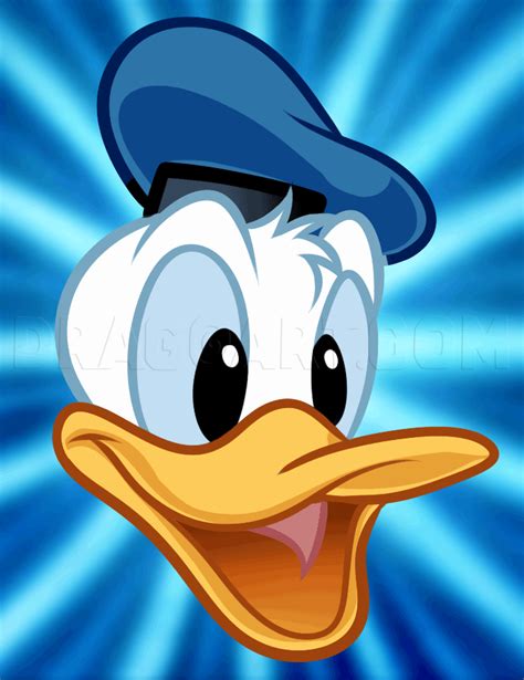 How To Draw Donald Duck Easy Step By Step Drawing Guide By Dawn