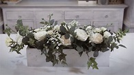 Rose and Ivy Table Arrangement Floristry Tutorial - YouTube