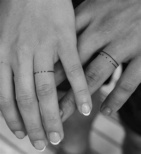 Couple Ring Finger Tattoos Wedding Finger Tattoos Wedding Band Tattoo