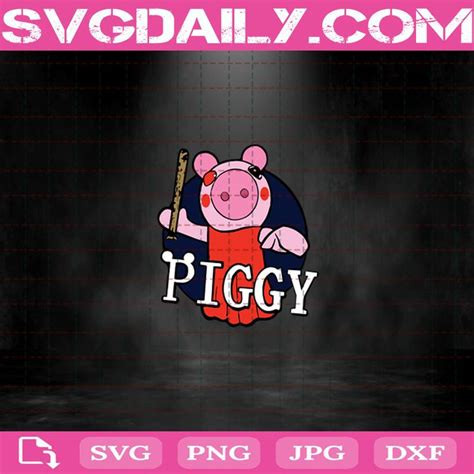 Piggy Svg Piggy Roblox Svg Piggy With Baseball Svg Piggy Horror