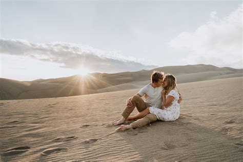Sand Dunes Engagement Photos Colorado Wedding Photographer Brandon