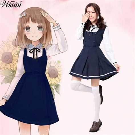 Lovely Japan School Uniform Costume Japan Anime Girl Maid Sailor School