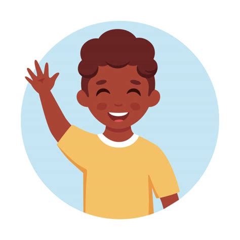 2900 Child Waving Hello Stock Illustrations Royalty Free Vector