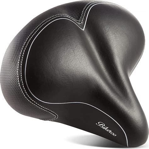 Bikeroo Oversized Bike Seat For Indoor And Outdoor Bikes Bicycle Saddle Replacement With Wide