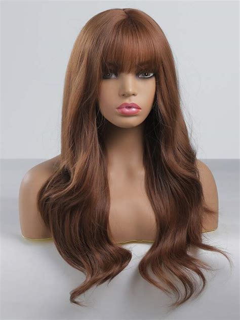Long Curly Synthetic Wig With Bangs Shein Usa
