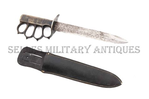 Couteau Trench Knife Lfandc 1918 Modifié Us Selles Military Antiques
