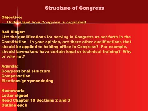 Ppt Structure Of Congress Powerpoint Presentation Id416346